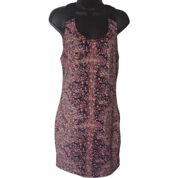 Free People Floral Bodycon Dress Navy Womens Medium - Picture 1 of 6